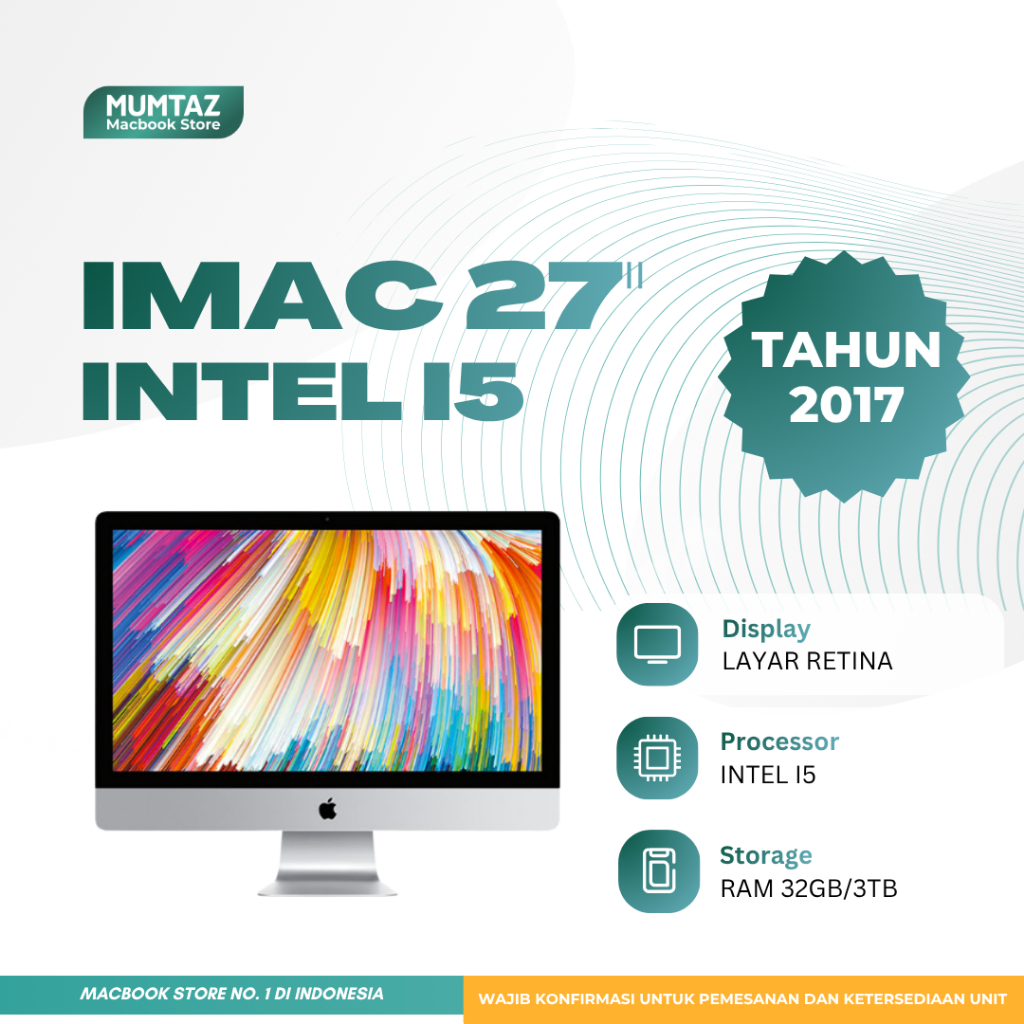 IMAC RETINA 5K 27" 2017 RAM32/3TB