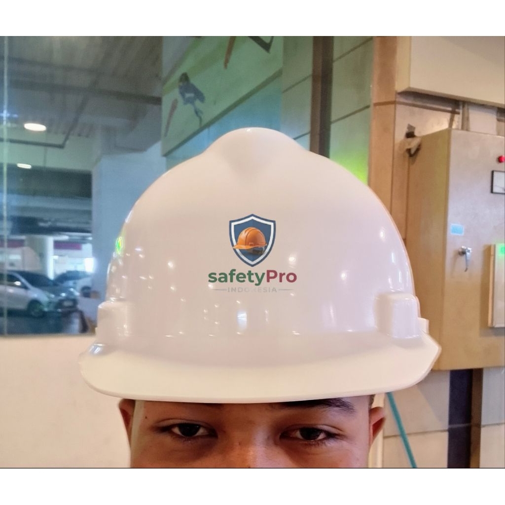 Helm Safety MSA V-GARD Putih Fastrack ORIGINAL ALSI 100% - Helm Safety MSA V-GARD ORIGINAL 100%