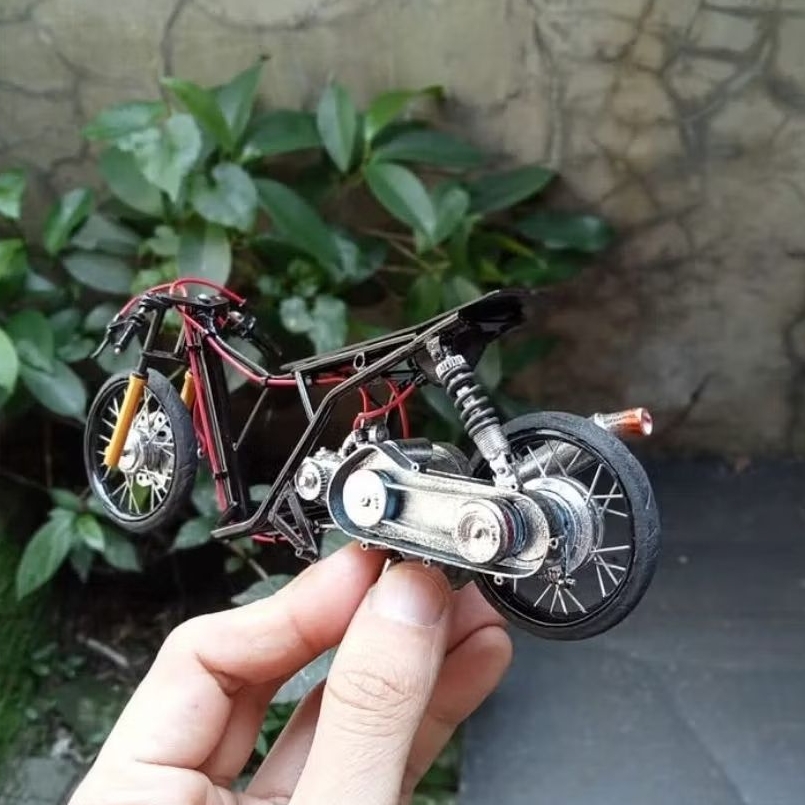 miniatur motor drag Honda Vario kzr 125 full bisa di gas