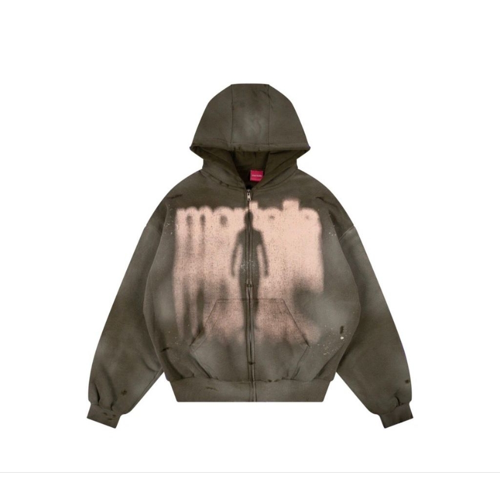 HOODIE ZIP MORTEILS DESCONTS ARMY XL