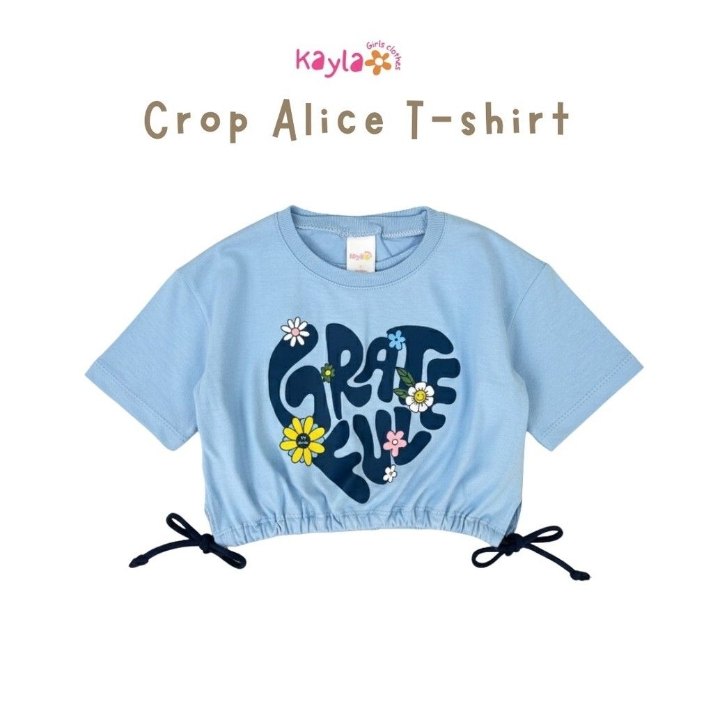Kaos Crop Top Anak Perempuan 2-10 tahun