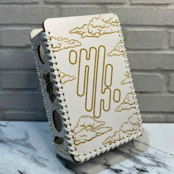 Cover Case For R234 Sintetis Putih Cloud Pattern Bng Putih Leather