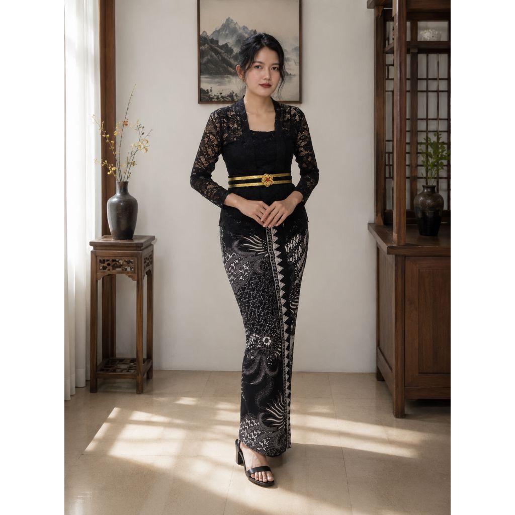 One Set Kebaya Modern / Satu Set Kebaya Brukat kutubaru / Setelan Kebaya Bali