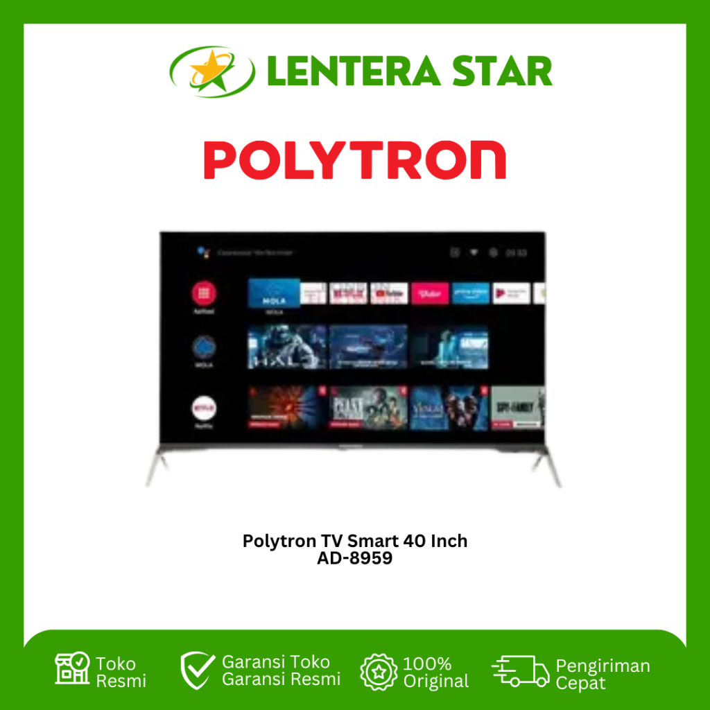 LED TV 40 INCH POLYTRON PLD-40AD8959 ANDROID TV PLD40AD8959 FHD