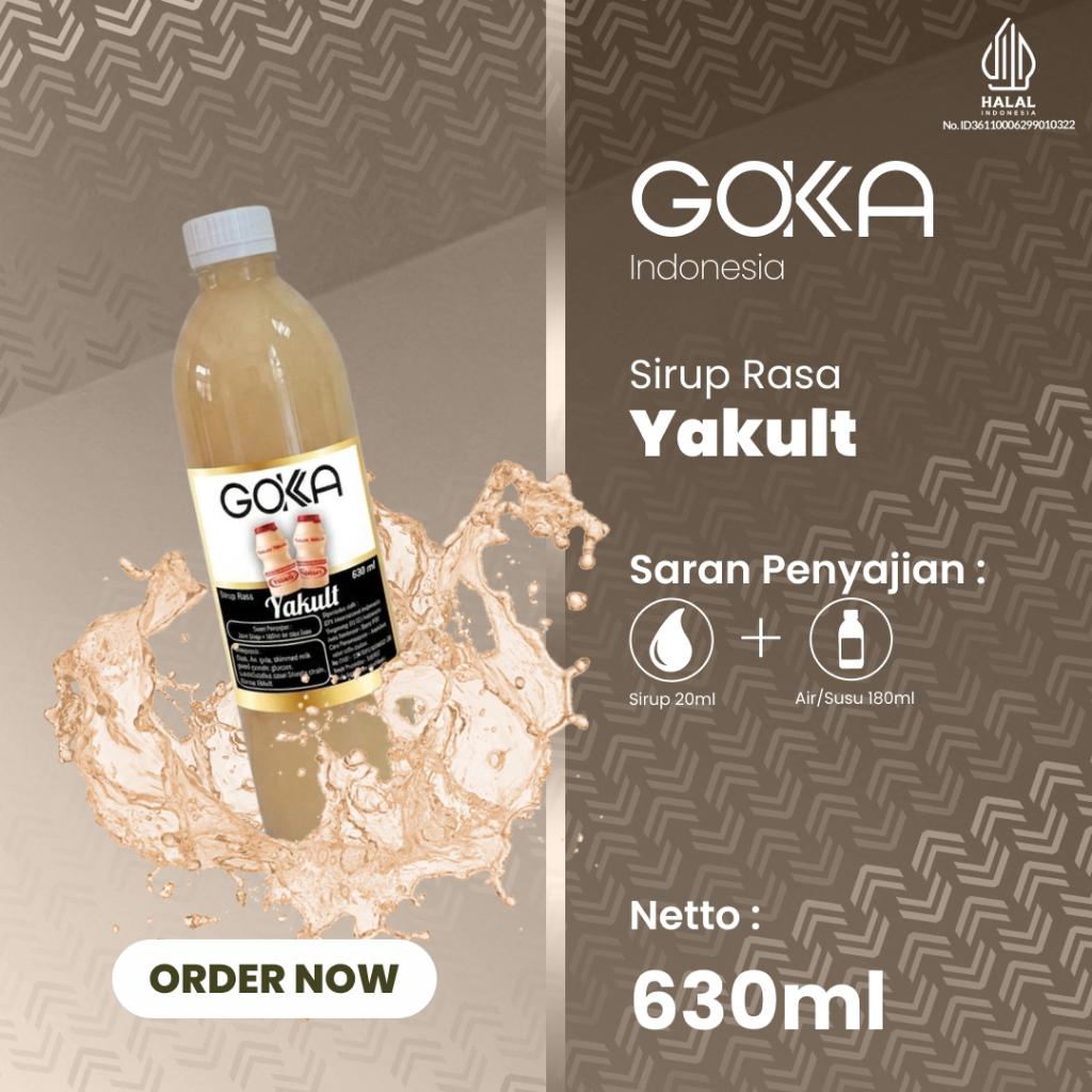 Sirup Gokka Rasa Yakult / Gokka Syrup Rasa Yakult 630ml