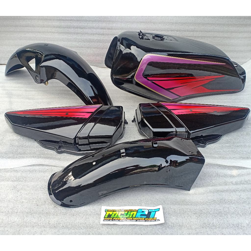 COVER BOK DOP AKI OLSAM RX KING RX KING STRIPING LIST EMBLEM MERAH 1995/1996 GRESS BARU BUKAN ORIGIN