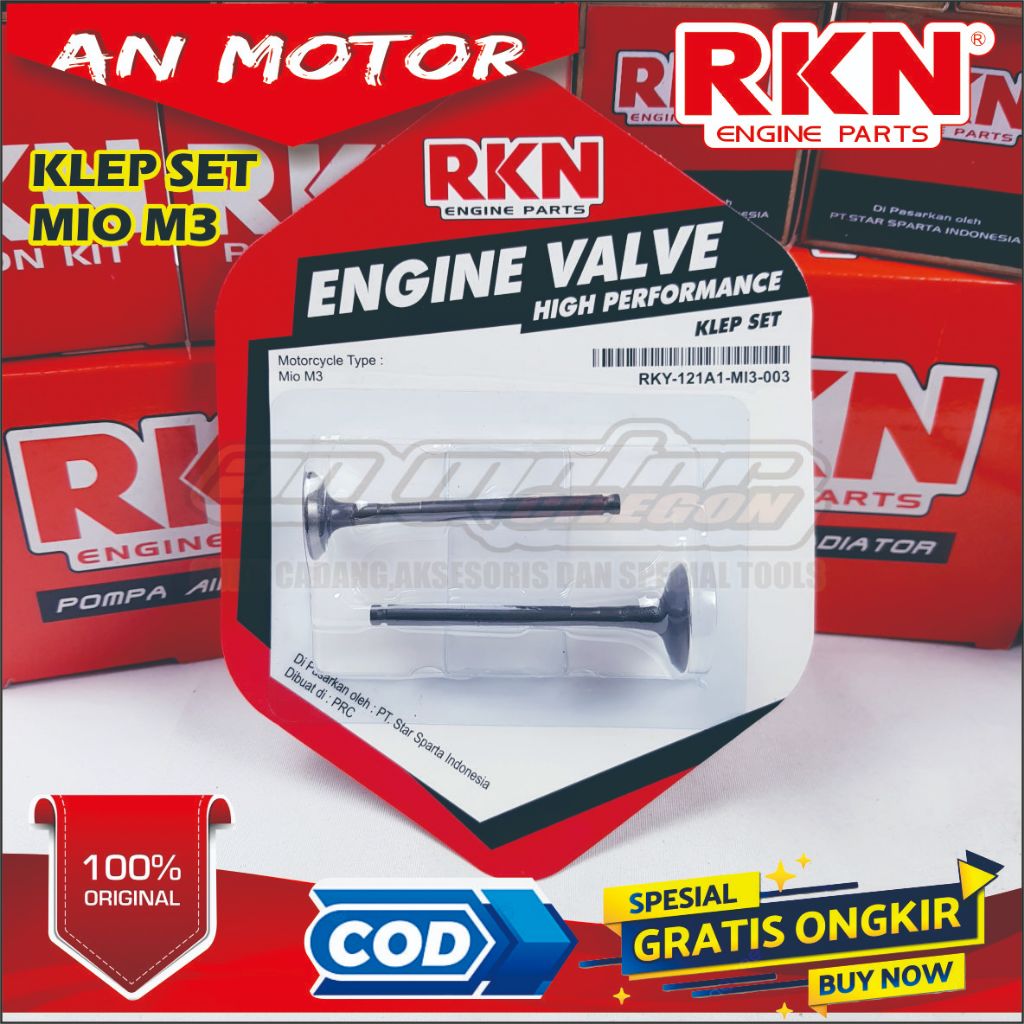 KLEP SET/PAYUNG KLEP MIO M3 2PH MERK RKN ORIGINAL