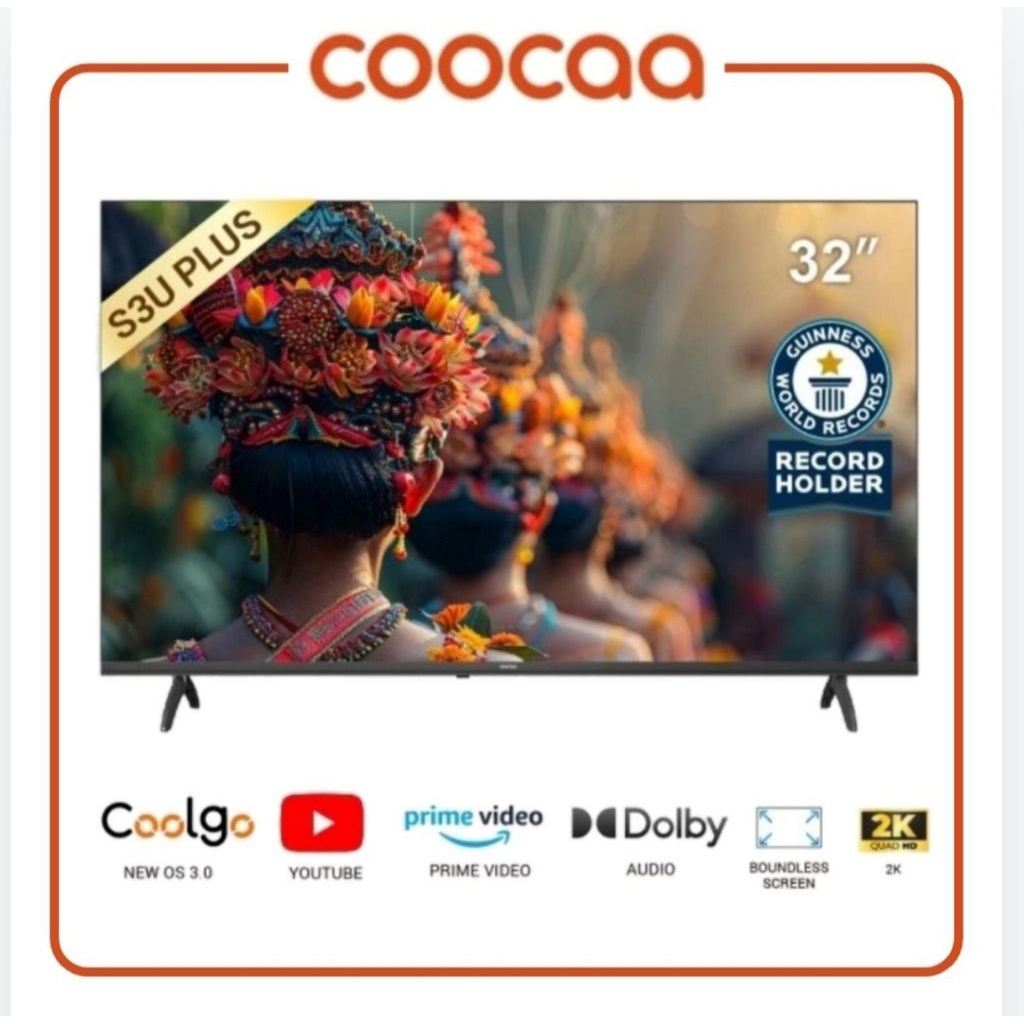 Smart TV 32 INCH COOCAA 32S3U Smart tv 32" Coocaa S3U 32" TV DIGITAL GARANSI RESMI