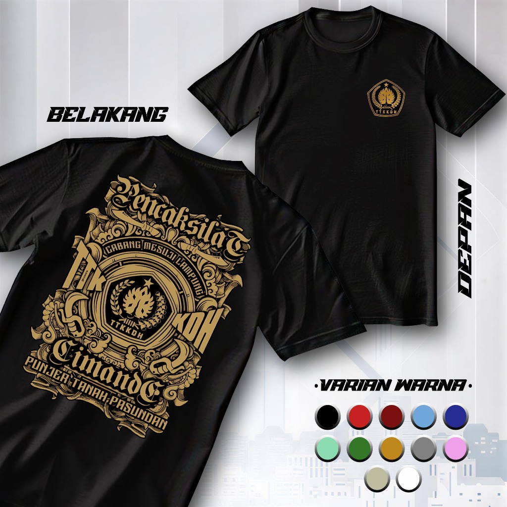 Kaos Pencak Silat Cimande TTKKDH Punjer Tanah Pasundan Baju Silat Cimande Distro Keren Terbaru