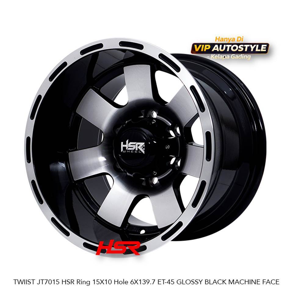 Velg Lebar 10 R15 Untuk Prado, Hardtop, Strada Triton, Taft, Feroza Ring 15 HSR TWIIST HSR R15 Lebar