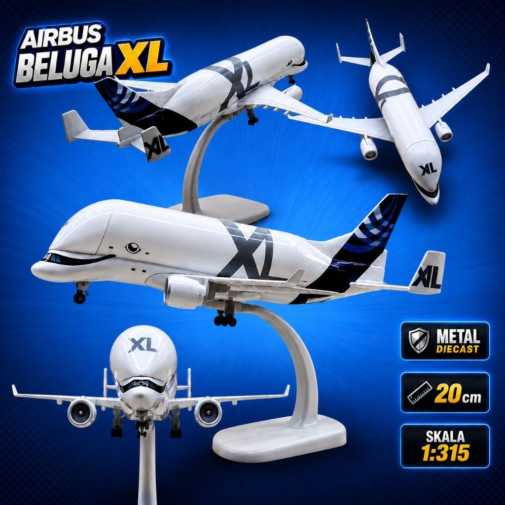 Diecast pesawat Beluga XL diecast pesawat besi diecast pesawat terbang Beluga mainan pesawat Beluga 