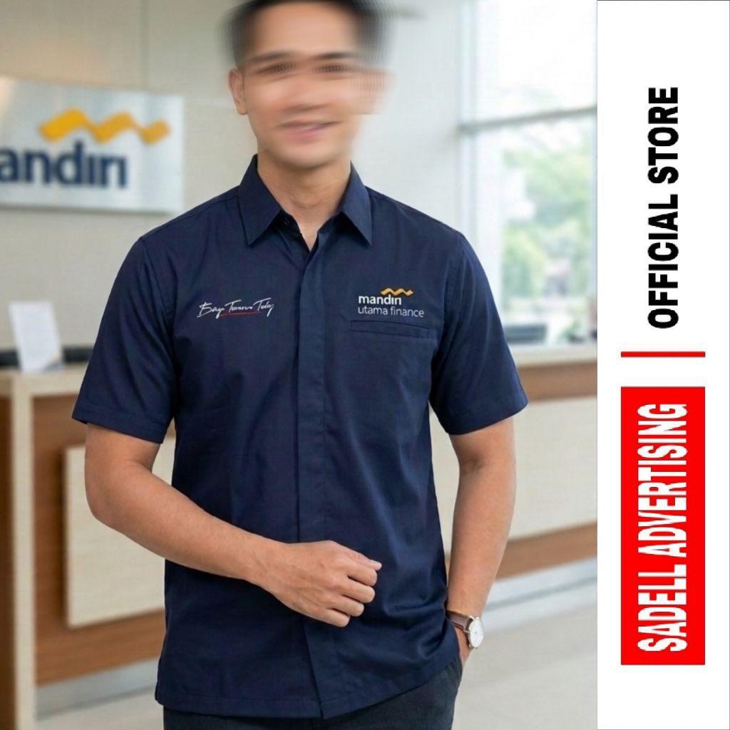 Kemeja Mandiri Utama Finance Seragam Mandiri Utama Finance Baju Mandiri Utama Finance Brings Tomorro