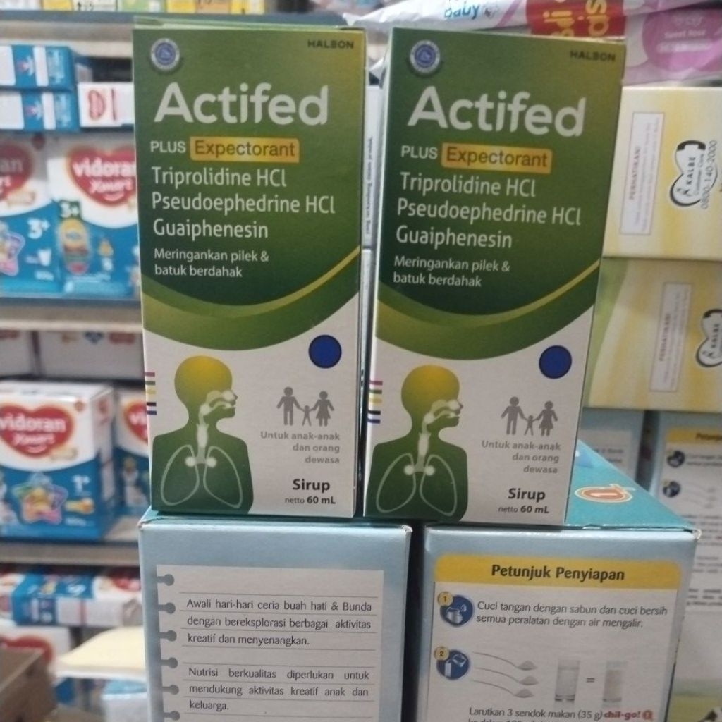 Actifed plus expectorant 60ml obat batuk hijau