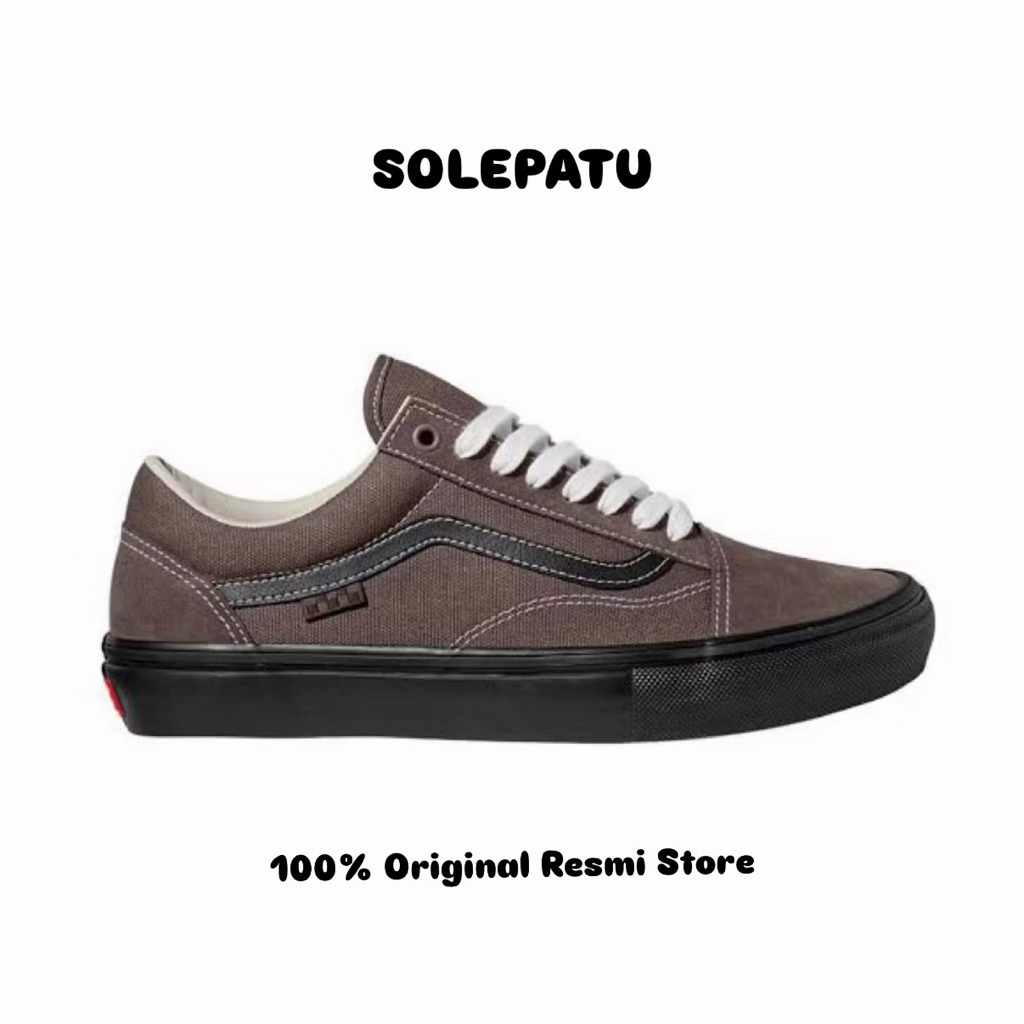 SNEAKER SKATE OLD SKOOL TAUPE (ORIGINAL RESMI)