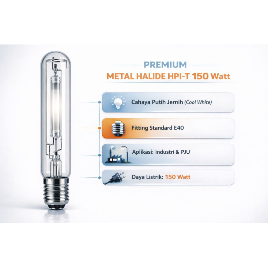Lampu Metal Halide HPI-T 150-1000 watt