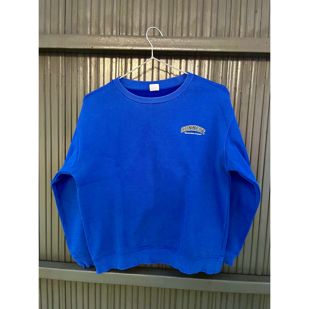 Preloved Sweater Connect Wanita Biru Elektrik