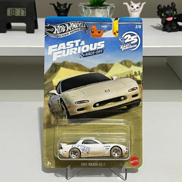 Hotwheels Fast and Furious Race-Off Mazda RX-7 95’ HKS Putih