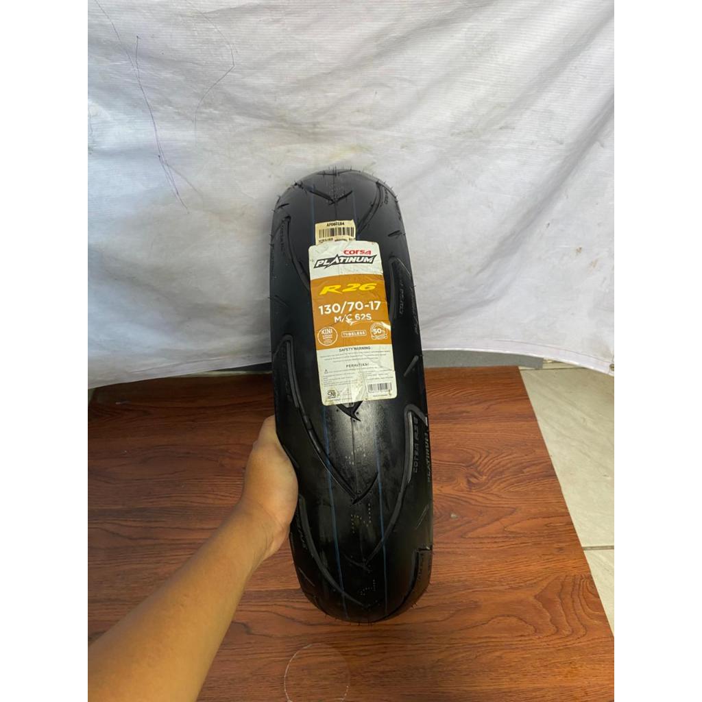 Ban Luar Corsa R26 Ukur 130/70 Ring 17 Tubeless -Ban Motor sport /Supermoto/Dan motor Ring 17