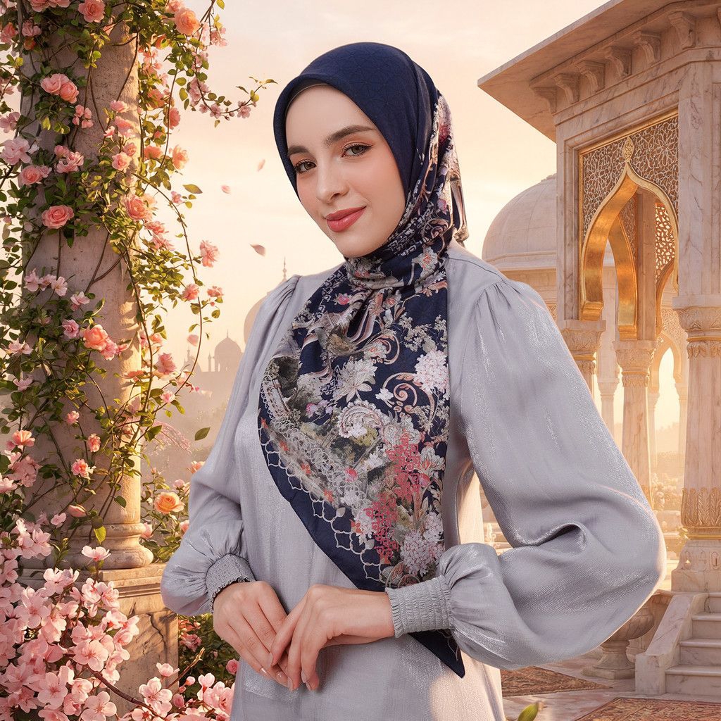 Mandjha Ivan Gunawan Hijab - Arunika Navy