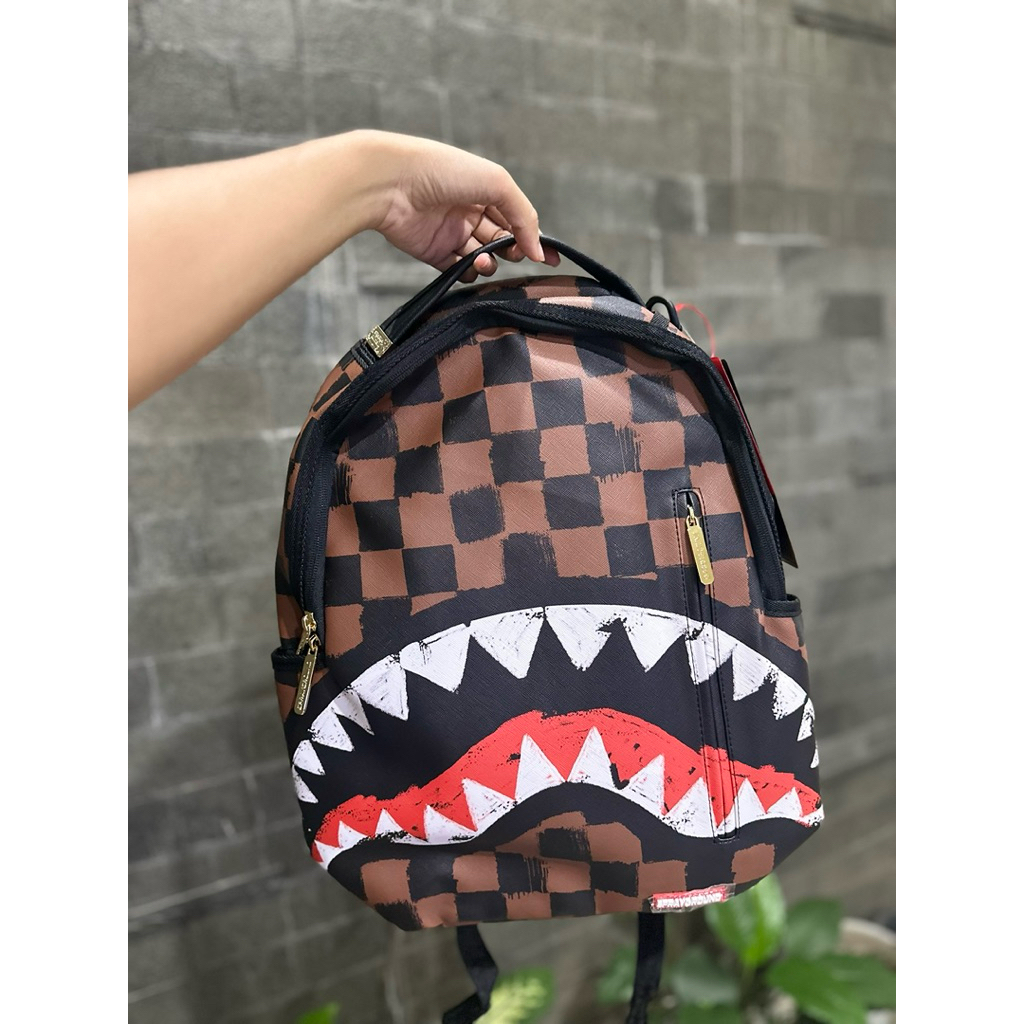 SPRAYGROUND SHARK IN PARIS PAINTED BACKPACK LIMITED ORI