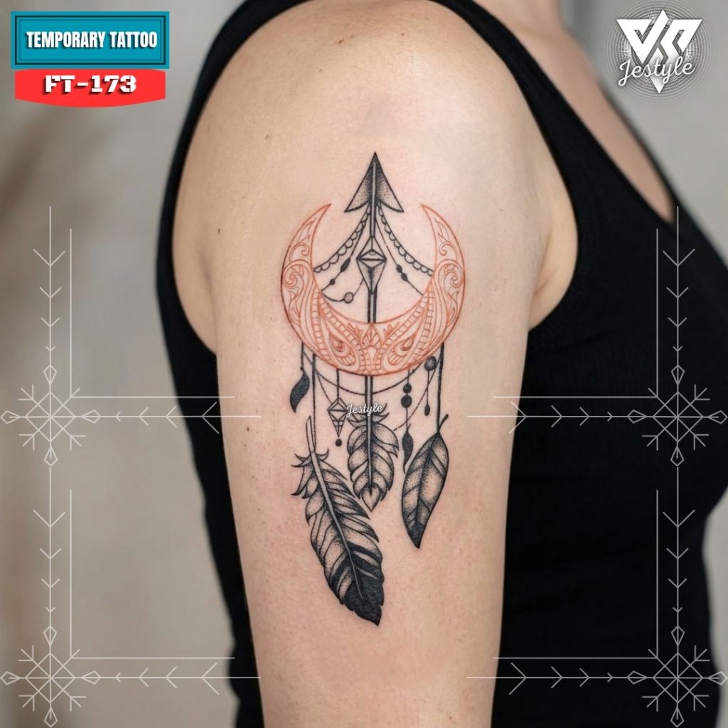 [XQB-173] Tato Temporer Temporary Tattoo Bulu
