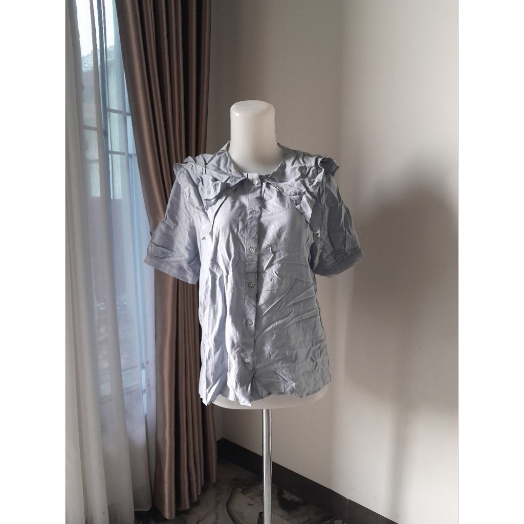 Sailor Blouse, Blouse Korea Kerah Sailor