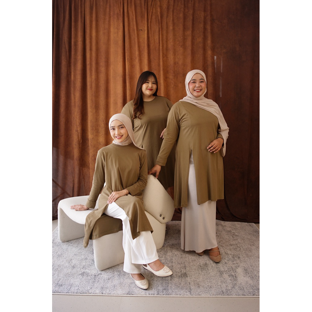 Yura Tunik Atasan kaos katun wanita small and jumbo big size