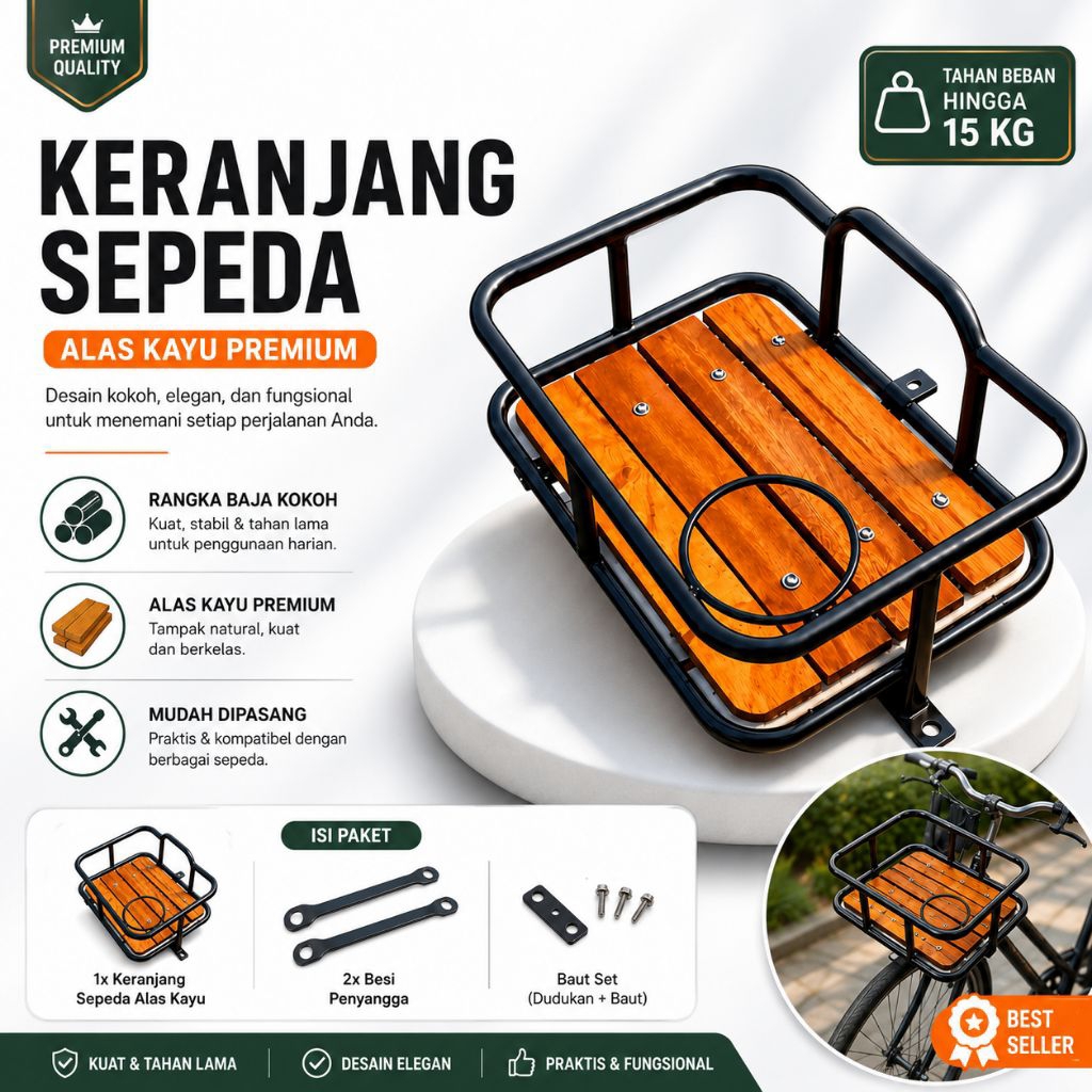 Keranjang depan sepeda Mtb fixie lipat federal keranjang depan sepeda universal