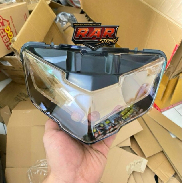 Mika Kaca Lensa Reflektor Lampu Depan Mx King V2 Original Stanley
