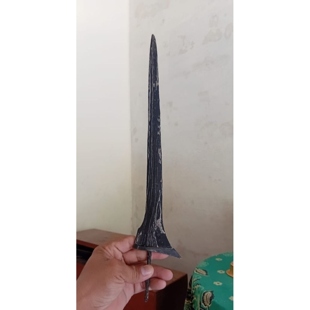 Bilah Keris Lurus Brojol Pamor Ngulit Semongko Panjang 36 cm