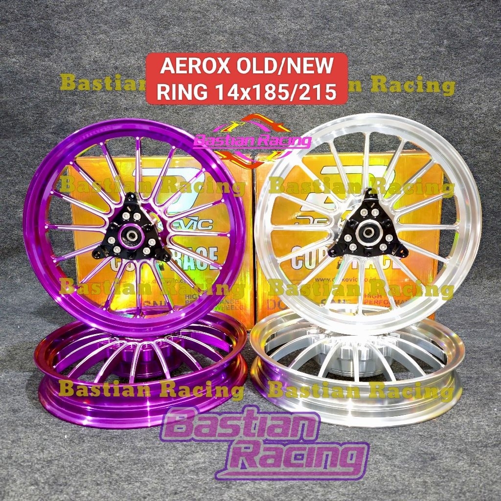VELG AEROX RING 14 DELKEVIC DND CNC RACE SPEED lebar 185x14 & 215x14 PELEK RCL AEROX OLD AEROX NEW R
