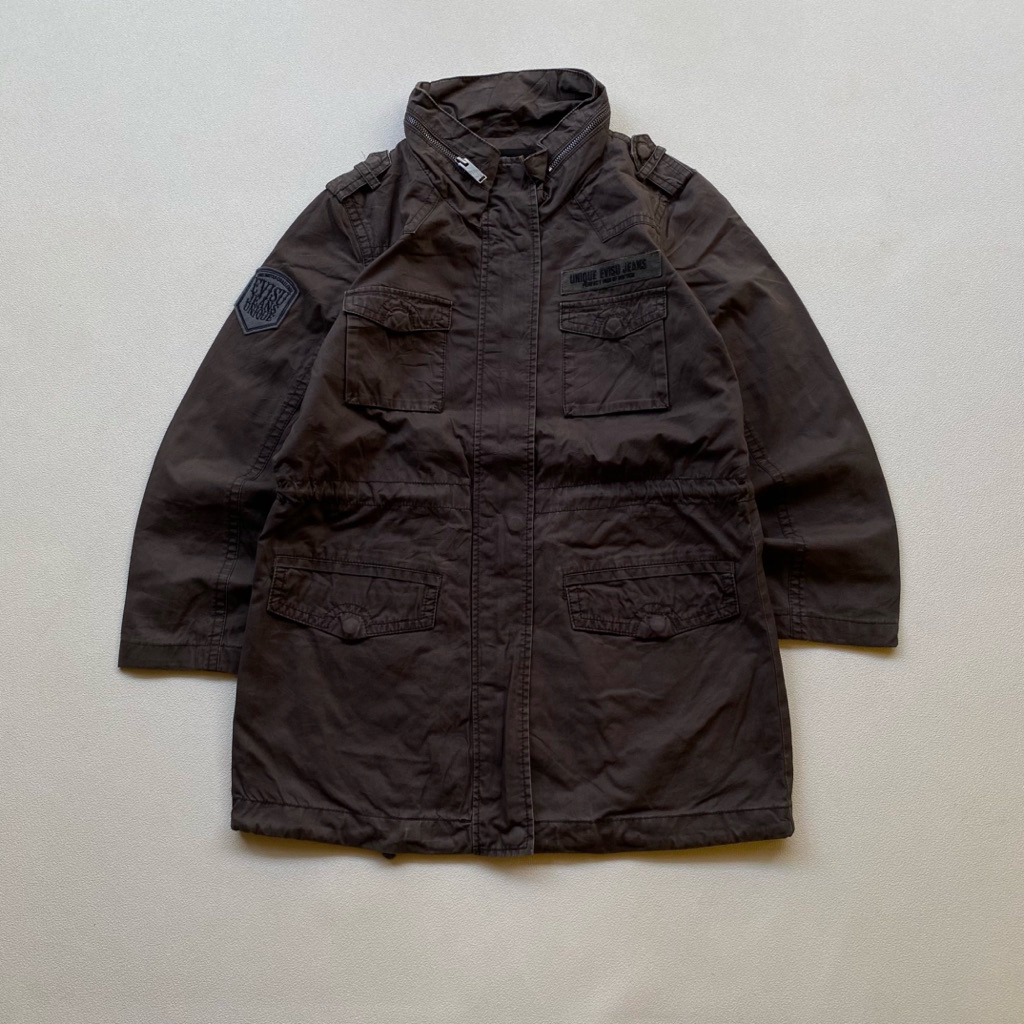 jaket outdoor windbreaker parka evisu