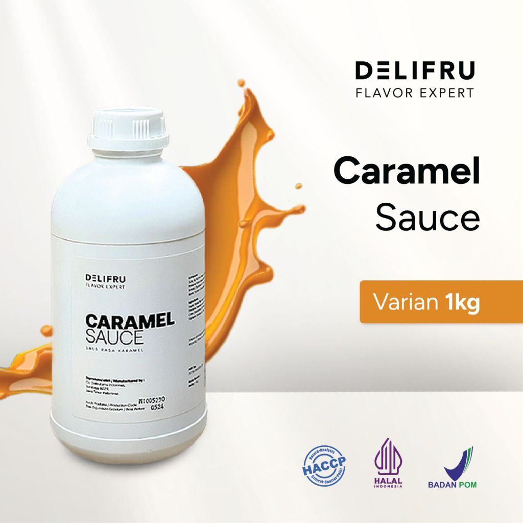 Delifru sauce - Caramel Sauce 1kg - Sauce topping caramel - Delifru