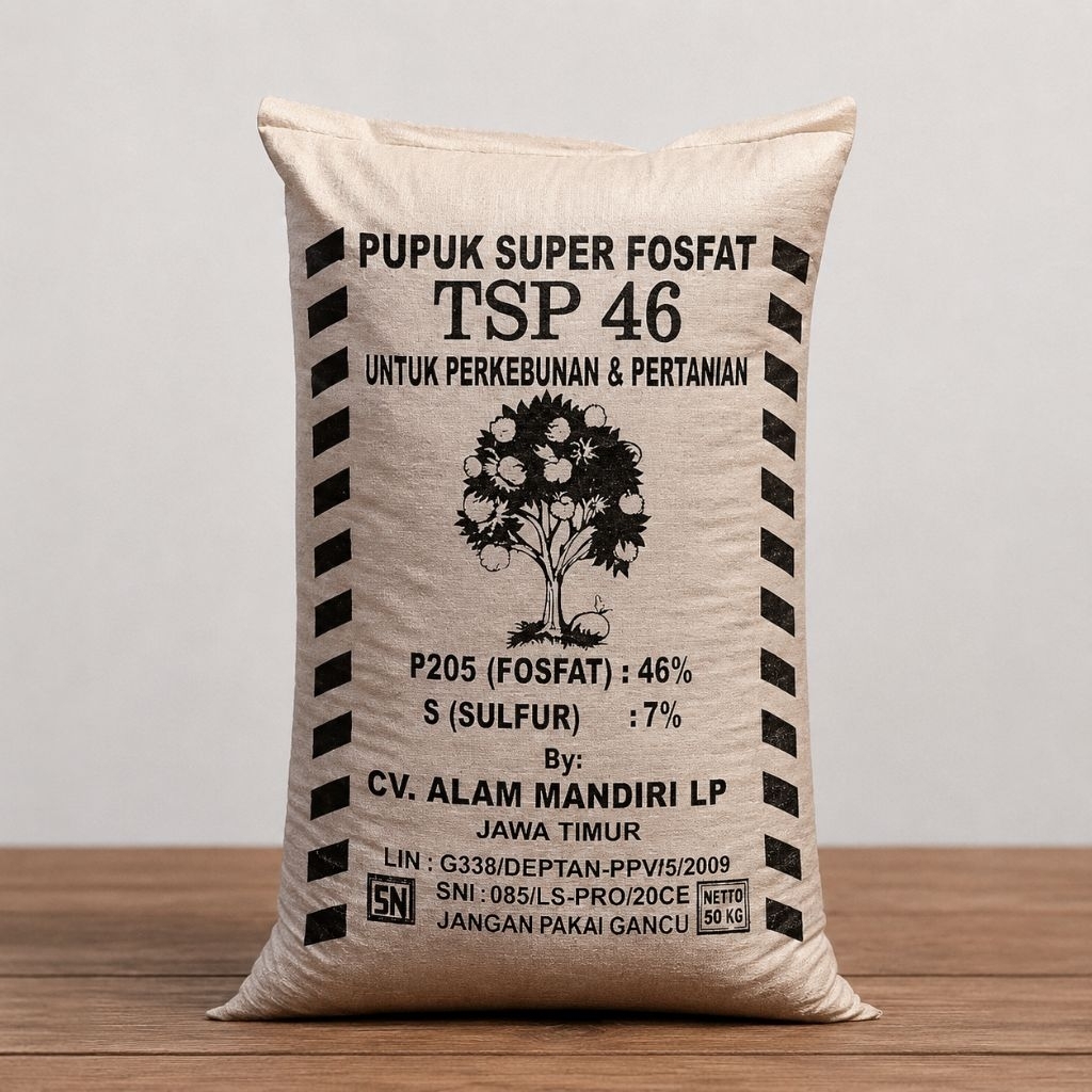 Pupuk TSP Fosfat 46% Bonsai 1kg - Pupuk Kalsium, Pupuk Akar & Dasar untuk Pertumbuhan Optimal