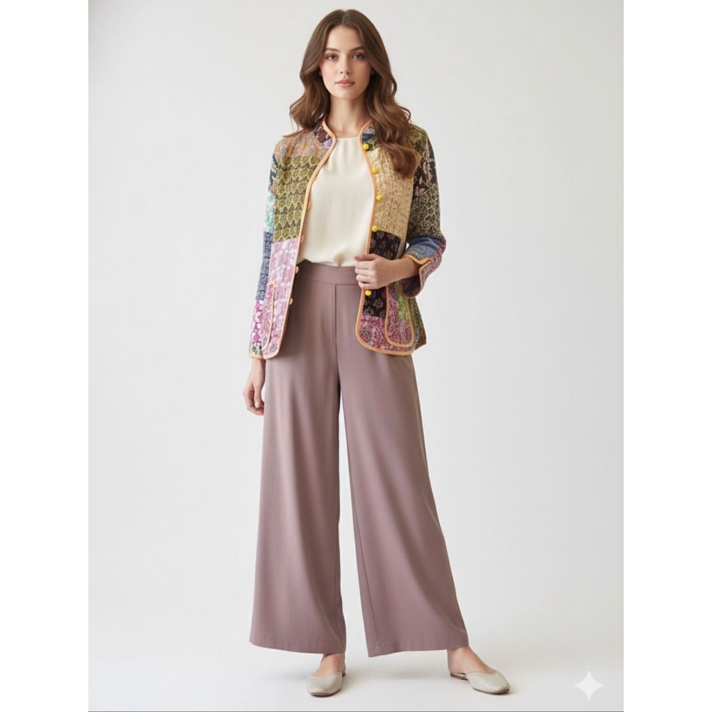 Jacket Quilt Katun India Patchwork Etnic