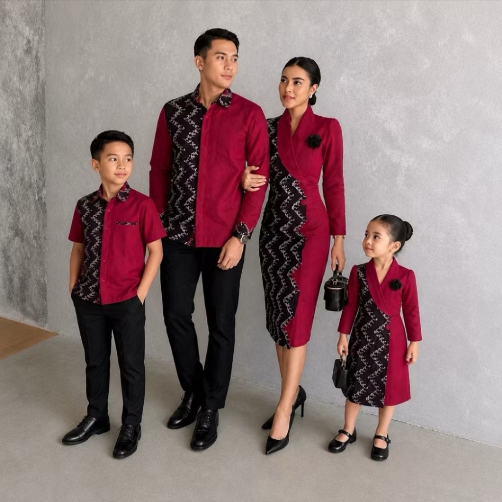 Couple Tenun Dress - Kemeja formal pesta natal kantoran gereja