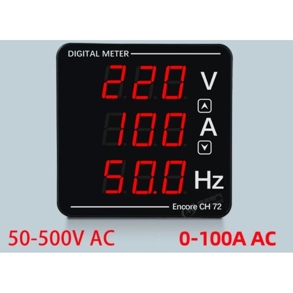 Volt HZ Amper Meter Digital Volt Meter HZ Meter Amper Meter Digital 72x72