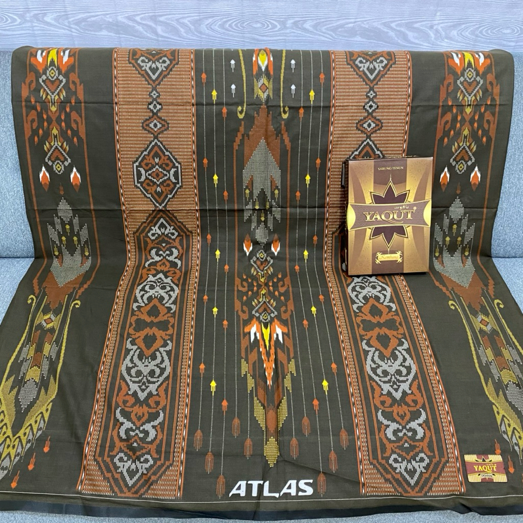 Sarung Yaqut sarung atlas kembang batik silver