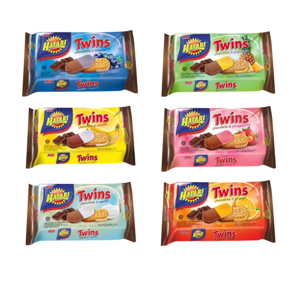 HATARI CREAM BISCUIT TWINS ALL VARIAN 190gr ( PCS )