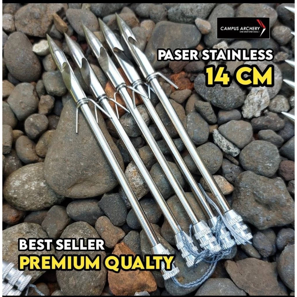 Peluru Ketapel Ikan Stainless Steel Kokoh Presisi Slingshot Dart