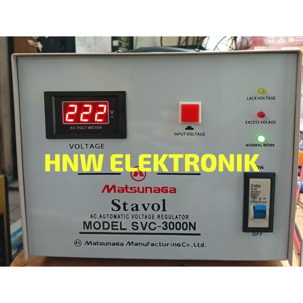 Stavol Stabilizer Digital Matsunaga 3000w 3000watt 3000 watt stabilizer SVC 3000N