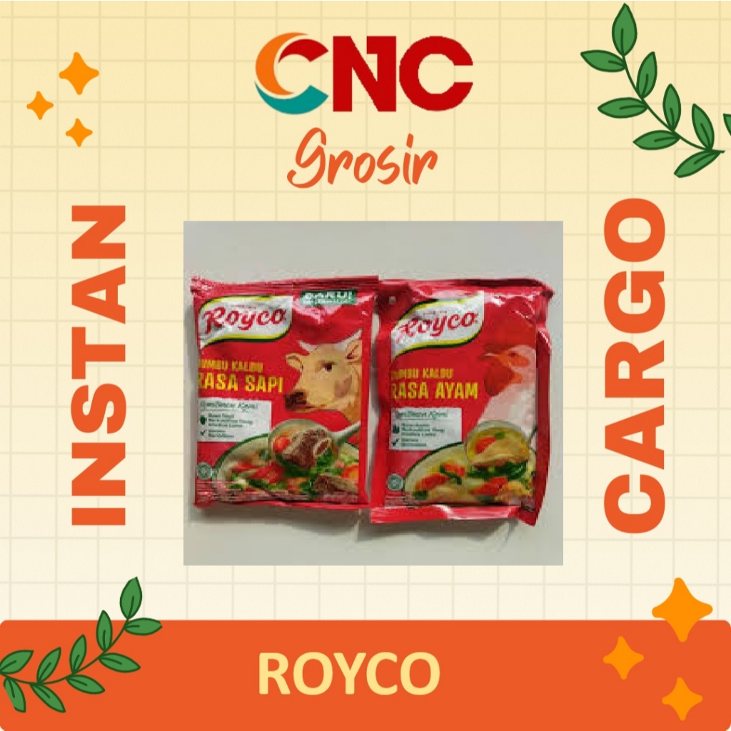 [5PCS] Royco bumbu penyedap rasa ayam dan sapi 500an 1/2 renteng atau 5 biji / Royco penyedap rasa k