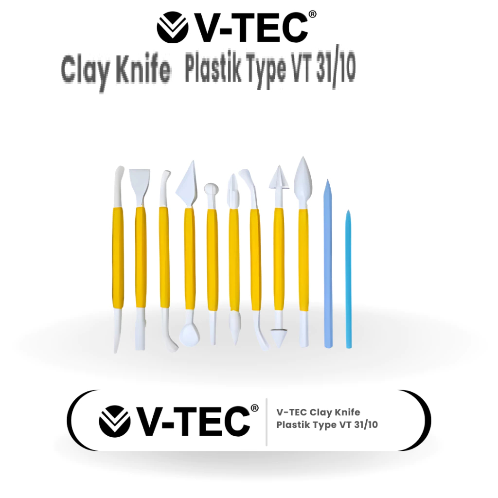 V-Tec Alat Clay Type VT 31/10 Clay Knife Plastik