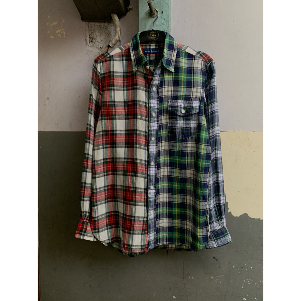 kemeja Ralph Lauren linen lengan panjang preloved