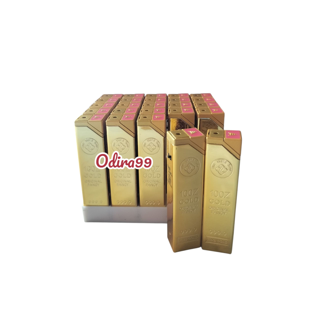 KOREK API GAS G999 GOLD BARA METAL JET ZET MAGNET EMAS MOTIF FULL METAL PREMIUM BISA ISI ULANG BESI 