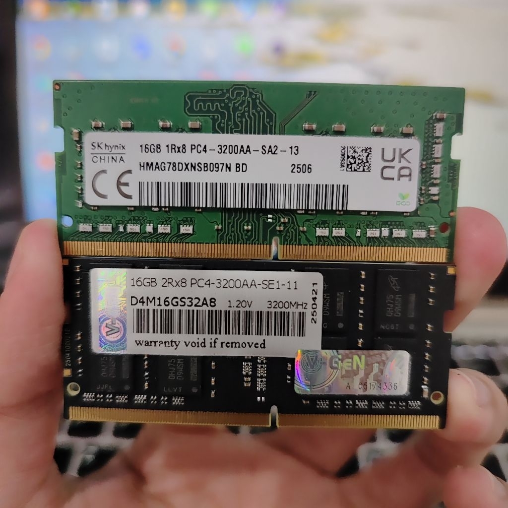 SODIMM 16GB DDR4 3200MHz SKHYNIX & VGEN Ram Laptop