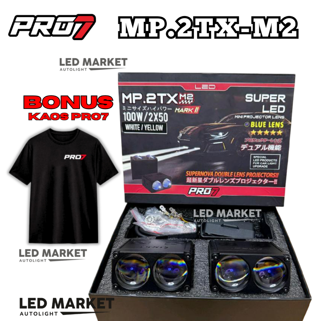[PROMO GRATIS KAOS] MINI PROJECTOR PROJIE 2 MATA LENSA PRO 7 PRO7 MP2TXM2 MARK II MP2TX-M2 MARKII MP