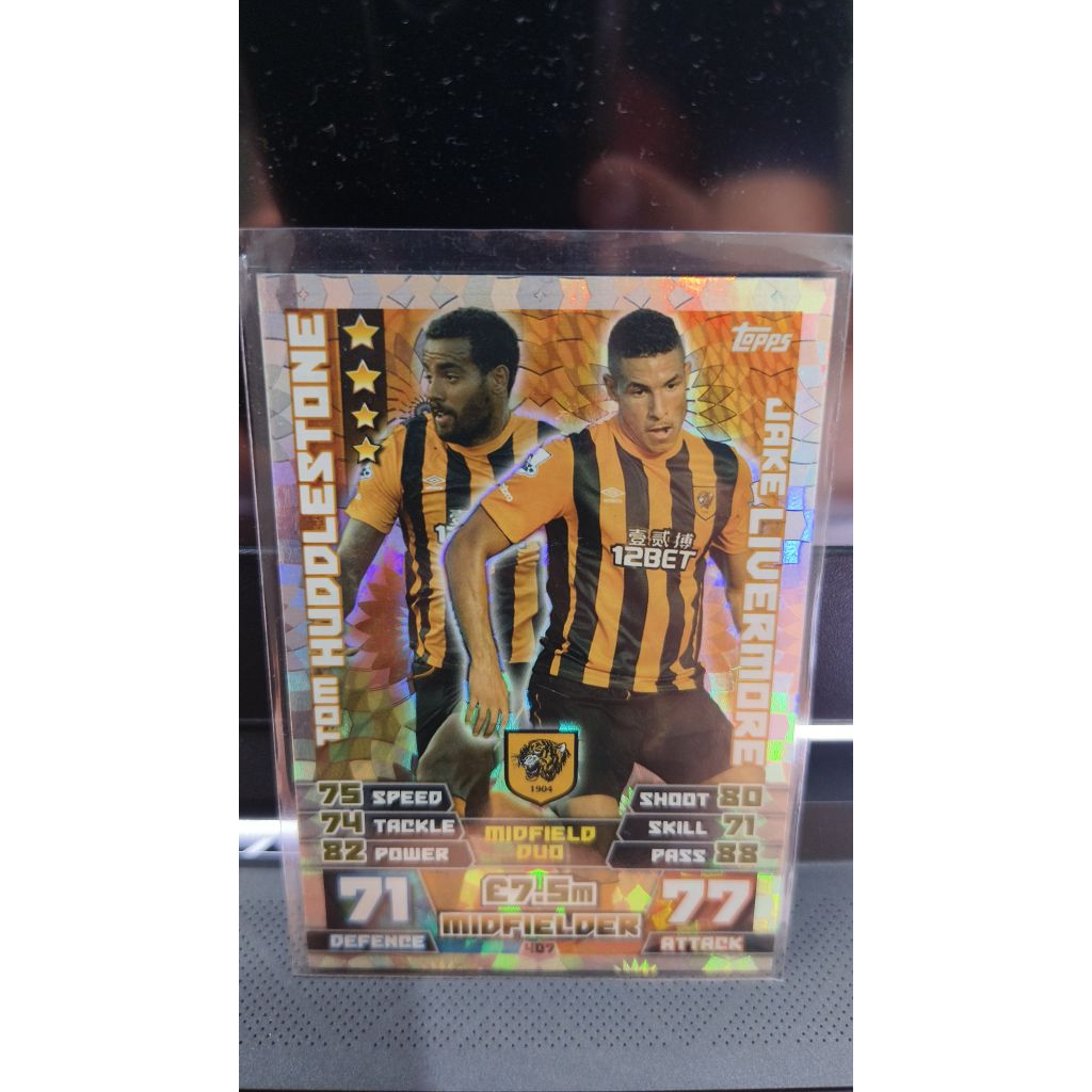 Kartu Bola Tom Huddlestone Jake Livermore Hull City
