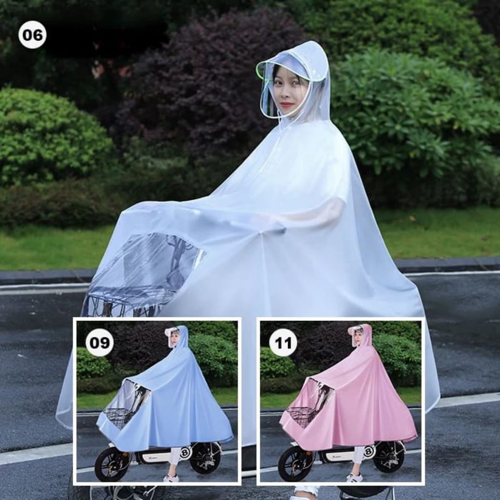 Jas Hujan Motor 1 Kepala Full Body Motor Ponco - Jas Hujan Full Body Motor Ponco - Jas Hujan Ponco P