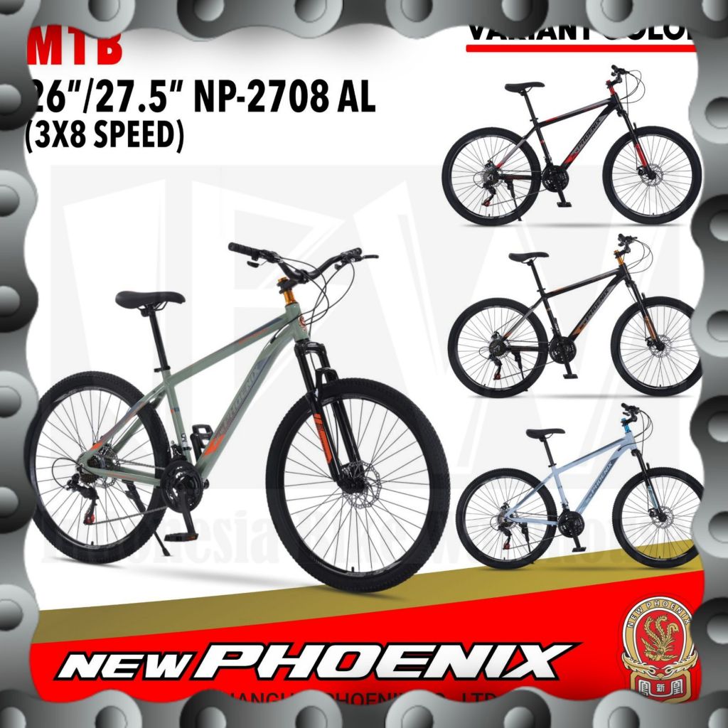 IBW - Sepeda MTB NEW PHOENIX 2708 Alloy Uk 26"
